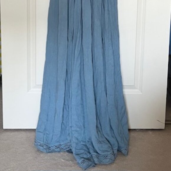 Urban Outfitters - Maxi Blue Summer Dress/Wedding Guest Dress (Sz 8)/M - Picture 5 of 5